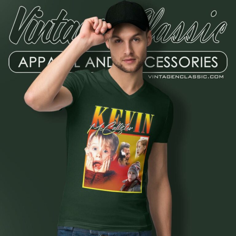 Kevin Mccallister Homage V Neck TShirt Kevin Mccallister Homage V Neck TShirt
