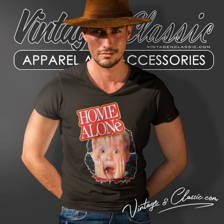 Kevin Mccallister Scream Home Alone V Neck TShirt Kevin Mccallister Scream Home Alone V Neck TShirt