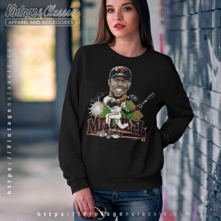 Kevin Mitchell San Francisco Giants Caricature Sweatshirt Kevin Mitchell San Francisco Giants Caricature Sweatshirt