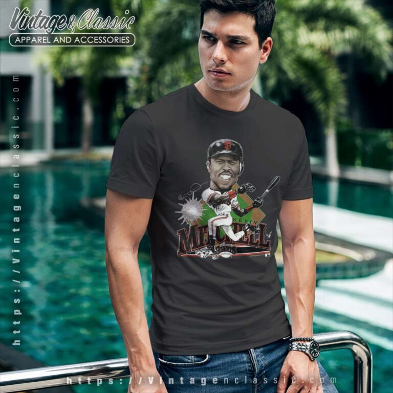 Kevin Mitchell San Francisco Giants Caricature T Shirt Kevin Mitchell San Francisco Giants Caricature T Shirt