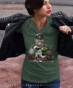 Kevin Mitchell San Francisco Giants Caricature V Neck TShirt