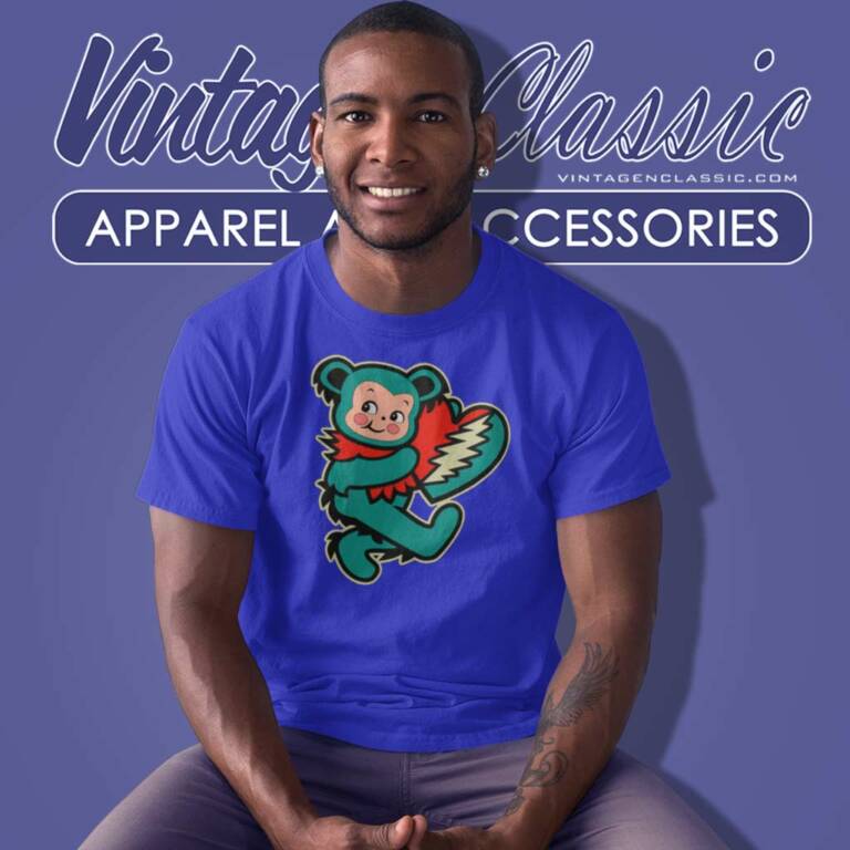 Kewpie Deadhead Dancing Bear Heart Shirt Greatful Dead T Shirt Kewpie Deadhead Dancing Bear Heart Shirt Greatful Dead T Shirt