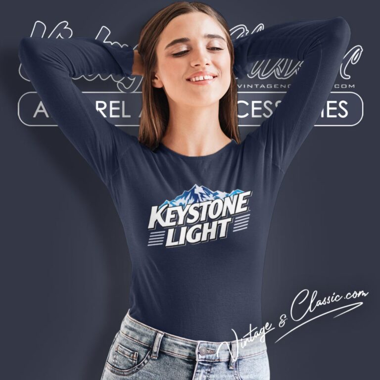 Keystone Light Beer Logo Long Sleeve Tee Keystone Light Beer Logo Long Sleeve Tee