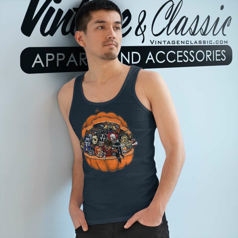 Killer Team Horror Pumpkin Halloween Tank Top Racerback Killer Team Horror Pumpkin Halloween Tank Top Racerback