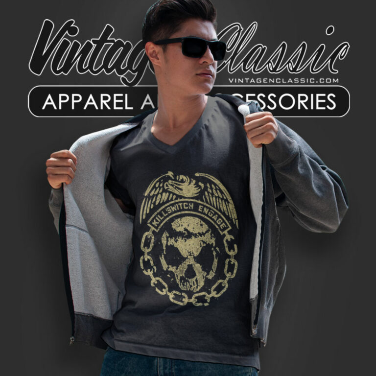 Killswitch Engage Eagle V Neck TShirt Killswitch Engage Eagle V Neck TShirt