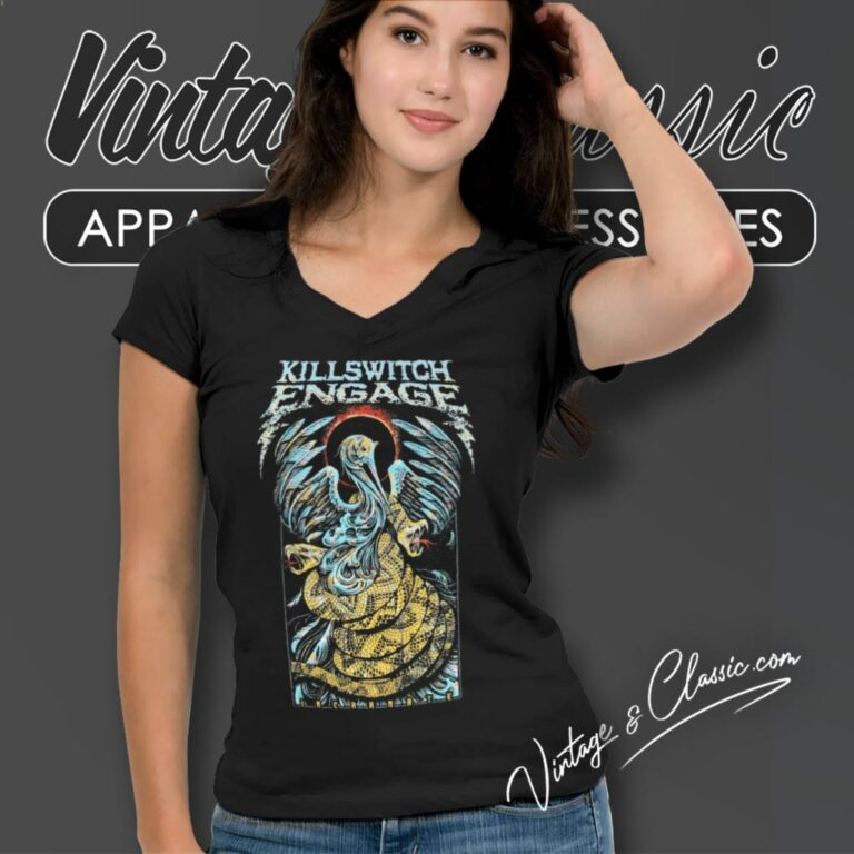 Killswitch Engage Shirt Incarnate Art V Neck TShirt Killswitch Engage Shirt Incarnate Art V Neck TShirt
