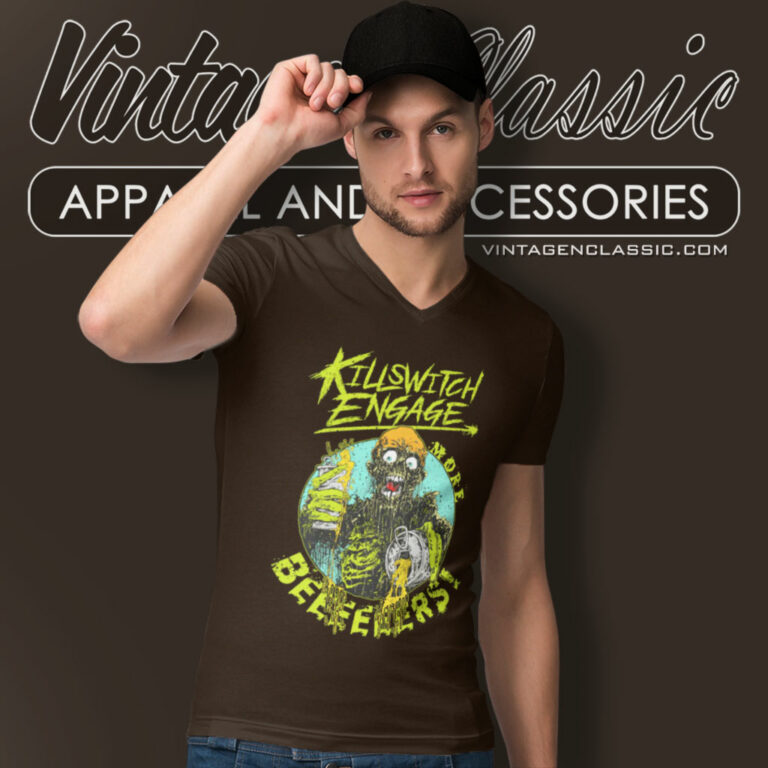 Killswitch Engage Shirt Party Zombie V Neck TShirt Killswitch Engage Shirt Party Zombie V Neck TShirt