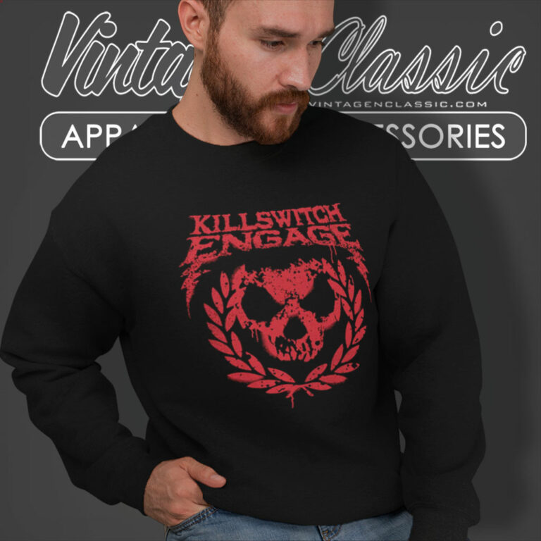 Killswitch Engage Shirt Skull Wreath Sweatshirt Killswitch Engage Shirt Skull Wreath Sweatshirt