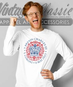King Charles Iii Coronation Logo Long Sleeve Tee