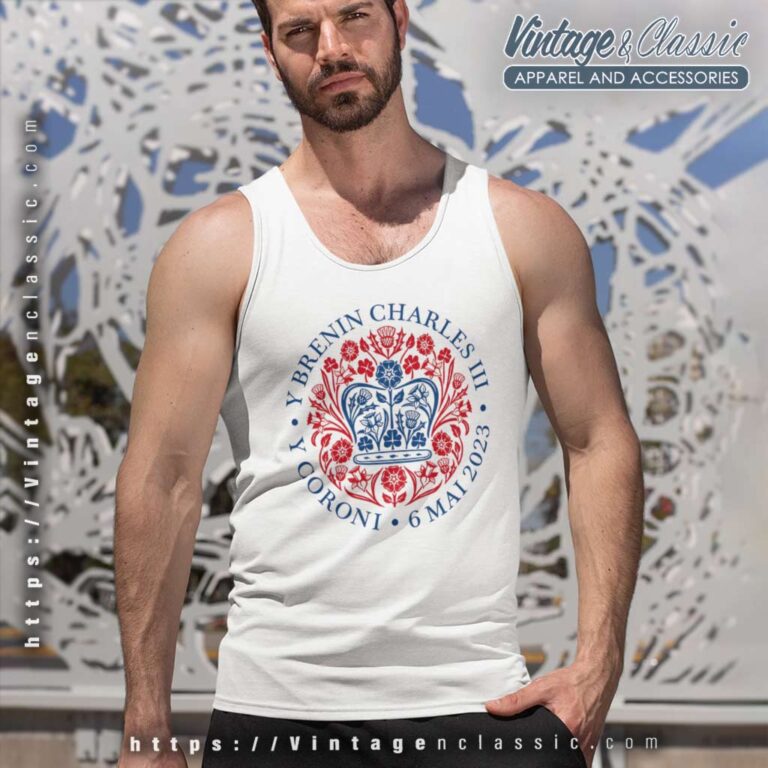 King Charles Iii Coronation Logo Tank Top Racerback King Charles Iii Coronation Logo Tank Top Racerback