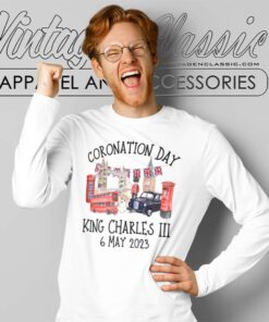 King Charles Iii Coronation Souvenir 2023 Long Sleeve Tee