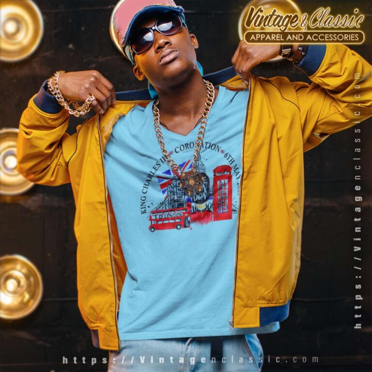 King Charles Iii Love London Coronation V Neck TShirt King Charles Iii Love London Coronation V Neck TShirt