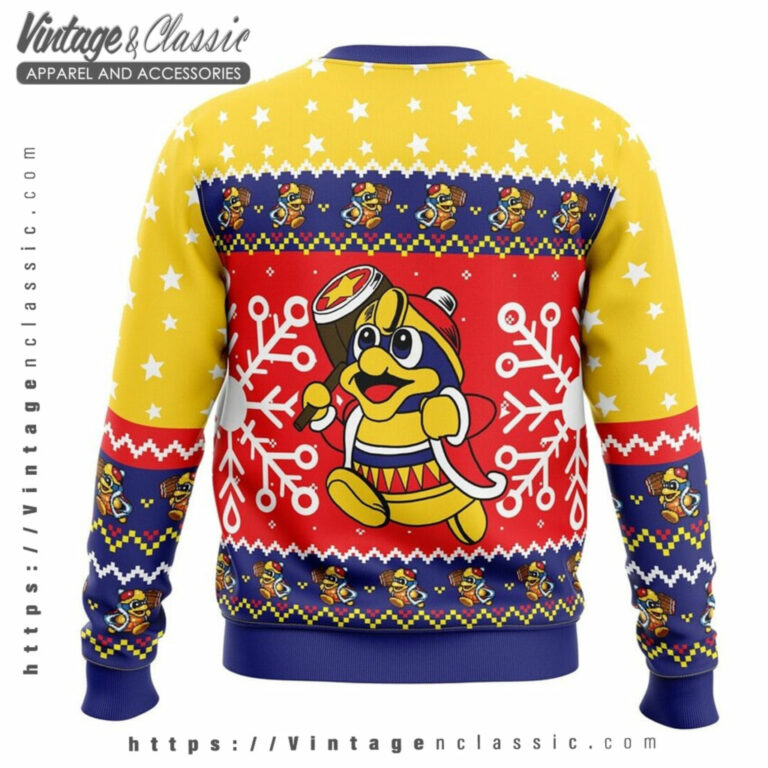 King Dedede Kirby Christmas Ugly Sweater back Ugly Sweater King Dedede Kirby Christmas Ugly Sweater back Ugly Sweater