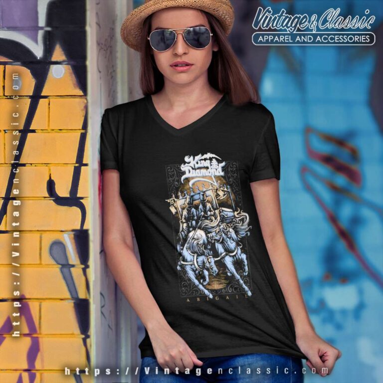 King Diamond Shirt Abigail Graphic Novel Coachmen V Neck TShirt King Diamond Shirt Abigail Graphic Novel Coachmen V Neck TShirt