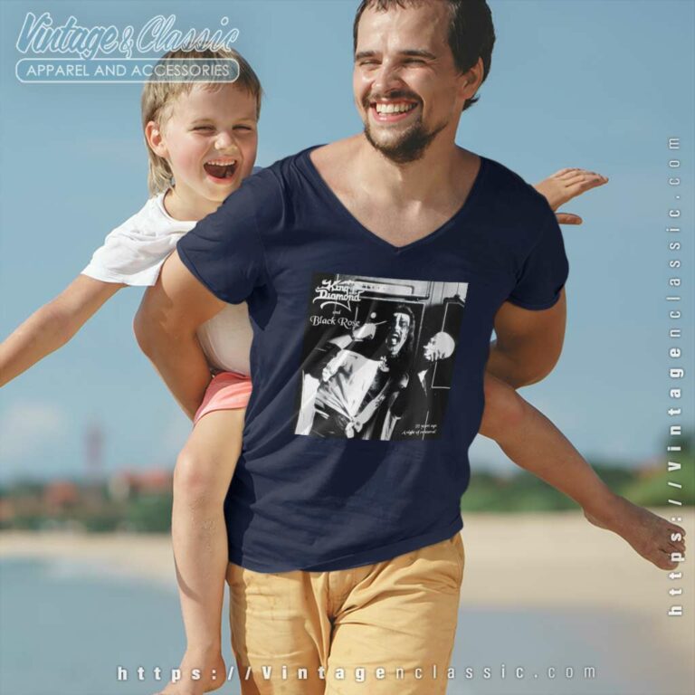 King Diamond Shirt Black Rose 20 Years Ago V Neck TShirt King Diamond Shirt Black Rose 20 Years Ago V Neck TShirt