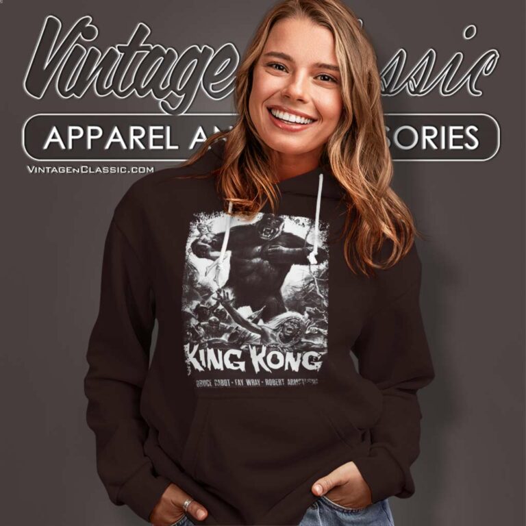 King Kong Movie Poster Hoodie King Kong Movie Poster Hoodie