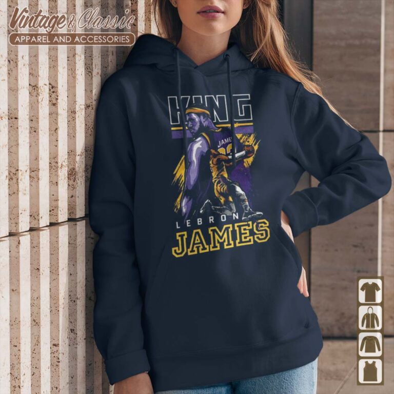 King Lebron James 23 Los Angeles Lakers Hoodie 2 King Lebron James 23 Los Angeles Lakers Hoodie 2