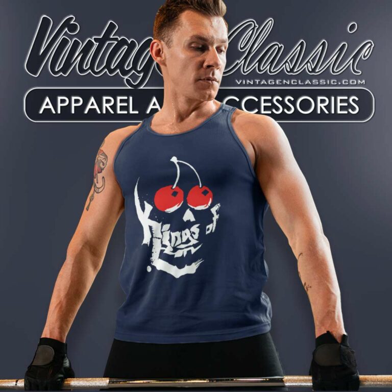 Kings Of Leon Cherry Logo Tank Top Racerback Kings Of Leon Cherry Logo Tank Top Racerback