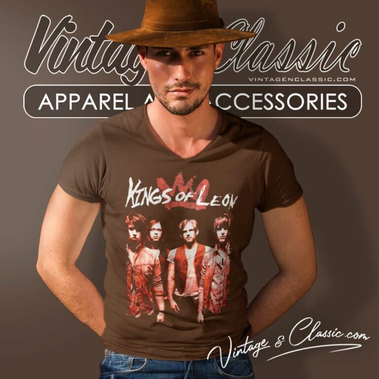 Kings Of Leon Member V Neck TShirt Kings Of Leon Member V Neck TShirt