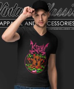 Kirby The Great Whispy Woods Game V Neck TShirt