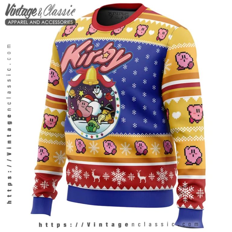 Kirby Video Game Ugly Christmas Sweater Ugly Sweater 2 Kirby Video Game Ugly Christmas Sweater Ugly Sweater 2