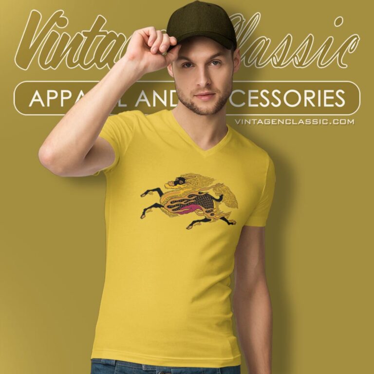 Kirin Beer Logo V Neck TShirt Kirin Beer Logo V Neck TShirt