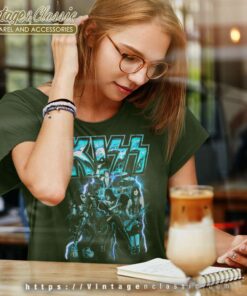 Kiss Blue Lightning Shirt 7 Kiss Blue Lightning Women TShirt