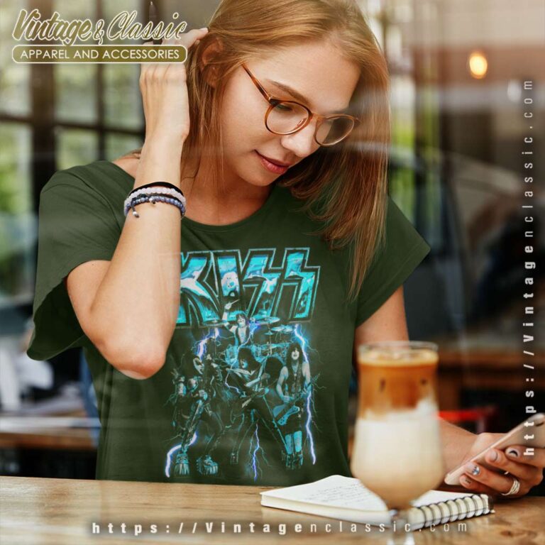 Kiss Blue Lightning Women TShirt Kiss Blue Lightning Women TShirt