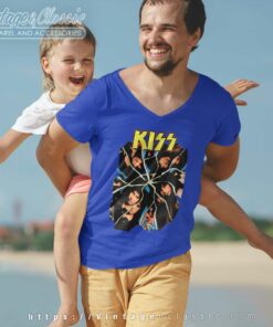 Kiss Crazy Nights Tour V Neck TShirt
