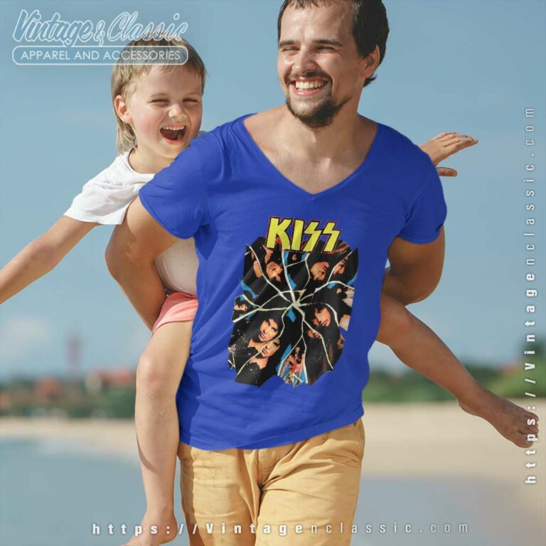 Kiss Crazy Nights Tour V Neck TShirt Kiss Crazy Nights Tour V Neck TShirt