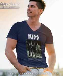 Kiss Dressed To Kill V Neck TShirt