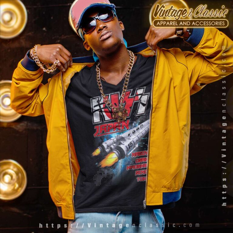 Kiss Flyover V Neck TShirt Kiss Flyover V Neck TShirt