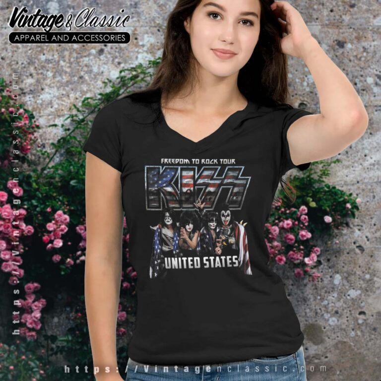 Kiss Freedom To Rock Vneck Kiss Freedom To Rock Vneck