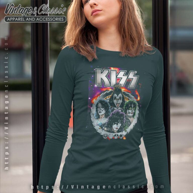 Kiss Galactic Portrait Long Sleeve Tee Kiss Galactic Portrait Long Sleeve Tee