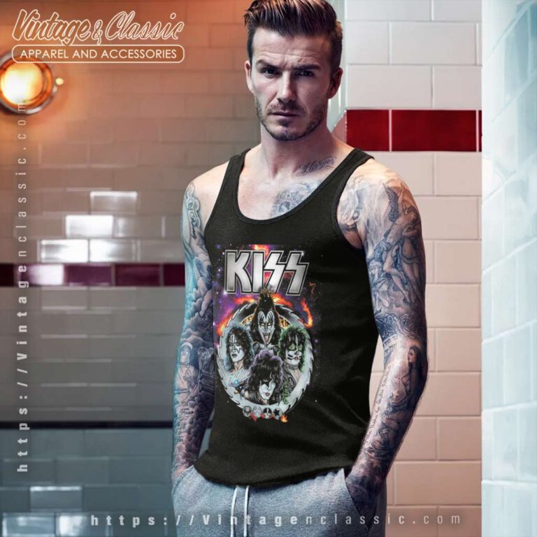 Kiss Galactic Portrait Tank Top Racerback Kiss Galactic Portrait Tank Top Racerback