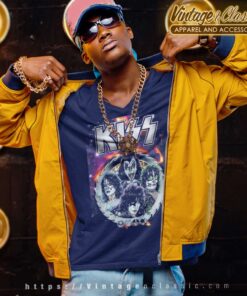 Kiss Galactic Portrait Shirt 7 Kiss Galactic Portrait V Neck TShirt