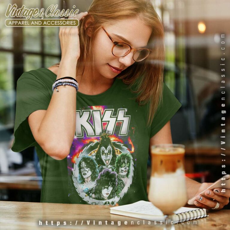 Kiss Galactic Portrait Women TShirt Kiss Galactic Portrait Women TShirt