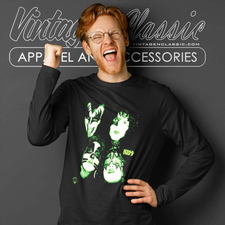Kiss Glow In The Dark Long Sleeve Tee Kiss Glow In The Dark Long Sleeve Tee