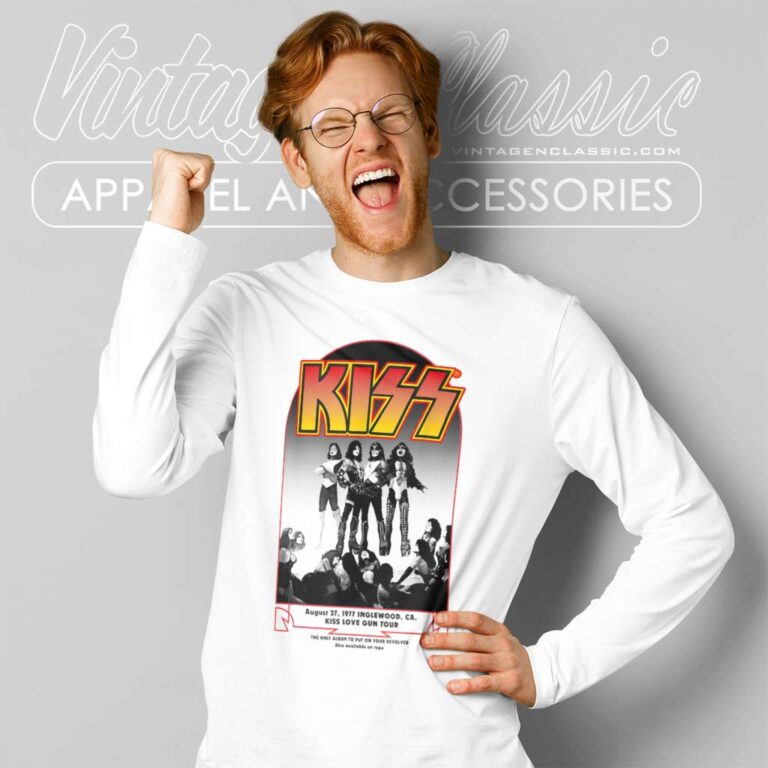 Kiss Inglewood 1977 Long Sleeve Tee Kiss Inglewood 1977 Long Sleeve Tee