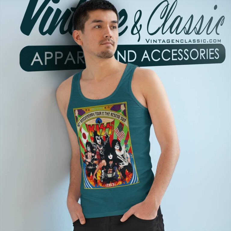 Kiss Japan Tour Tank Top Racerback Kiss Japan Tour Tank Top Racerback