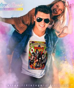 Kiss Japan Tour V Neck TShirt