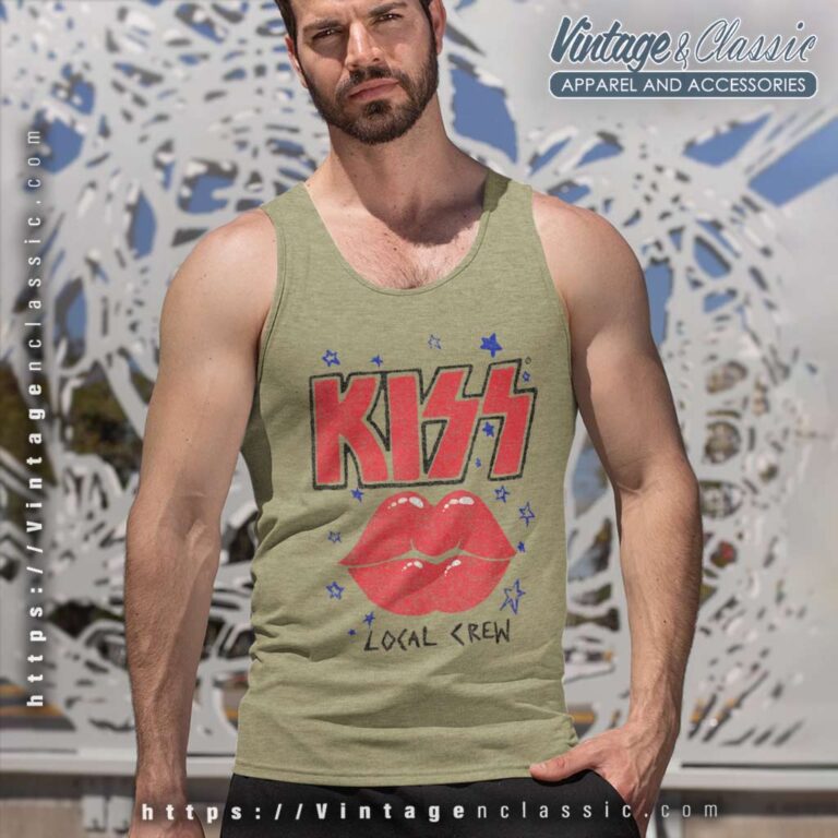 Kiss Local Crew Tank Top Racerback Kiss Local Crew Tank Top Racerback