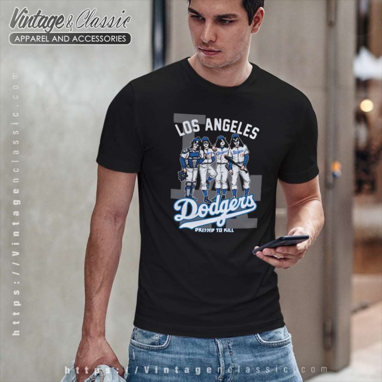 Kiss Los Angeles Dodgers Dressed To Kill T Shirt Kiss Los Angeles Dodgers Dressed To Kill T Shirt