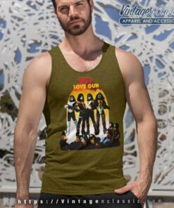 Kiss Love Gun Album Tank Top Racerback