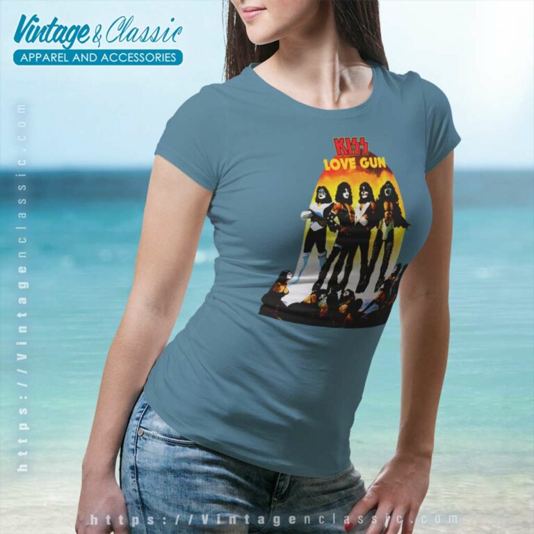 Kiss Love Gun Album Women TShirt Kiss Love Gun Album Women TShirt