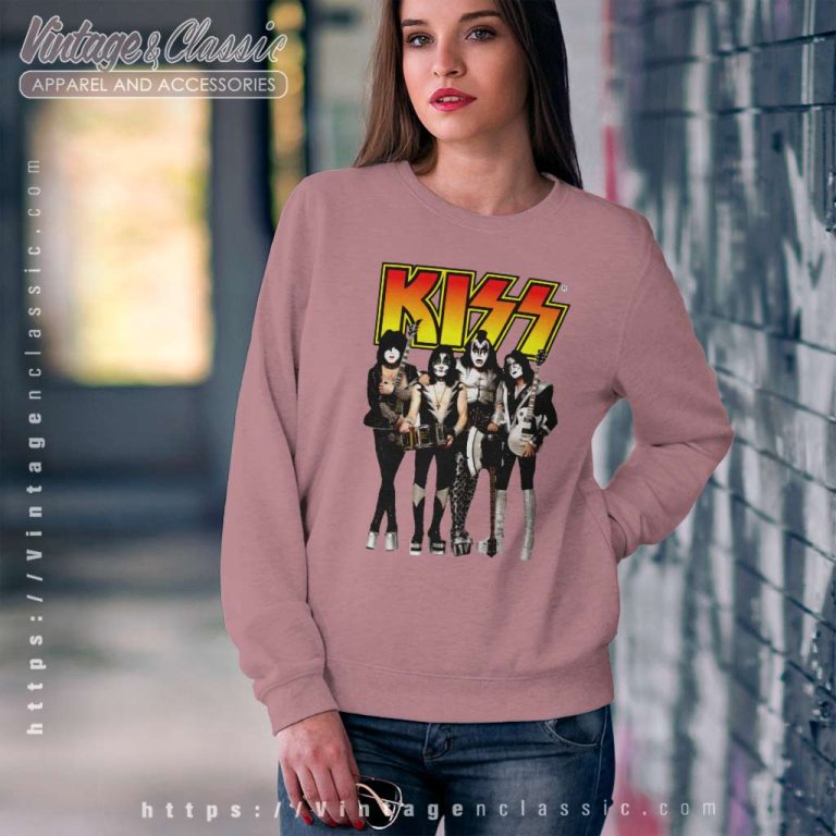 Kiss Member In Flames Sweatshirt Kiss Member In Flames Sweatshirt