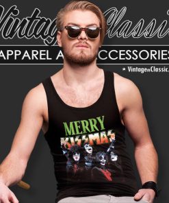 Kiss Merry Kissmas Tank Top Racerback