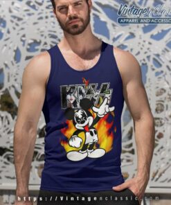 Kiss Mickey Mouse Band Shirt 5 Kiss Mickey Mouse Band Tank Top Racerback