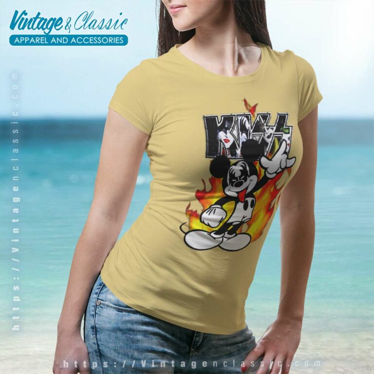 Kiss Mickey Mouse Band Women TShirt Kiss Mickey Mouse Band Women TShirt