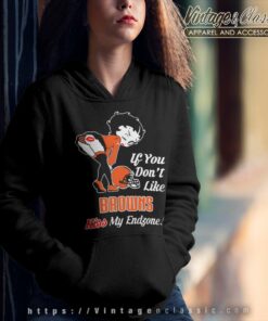 Kiss My Endzone Betty Boop Cleveland Browns Hoodie
